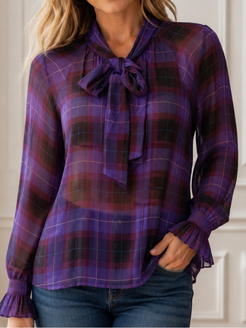 Ann Taylor Purple Blouse nwt